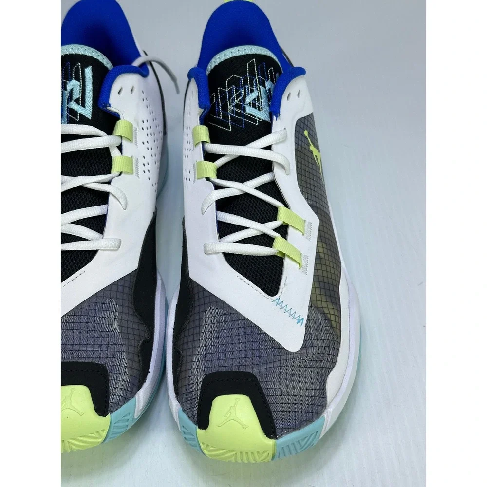 Jordan One Take 4 Mens Basketball Shoes Black White Electric Green DO7193-003
